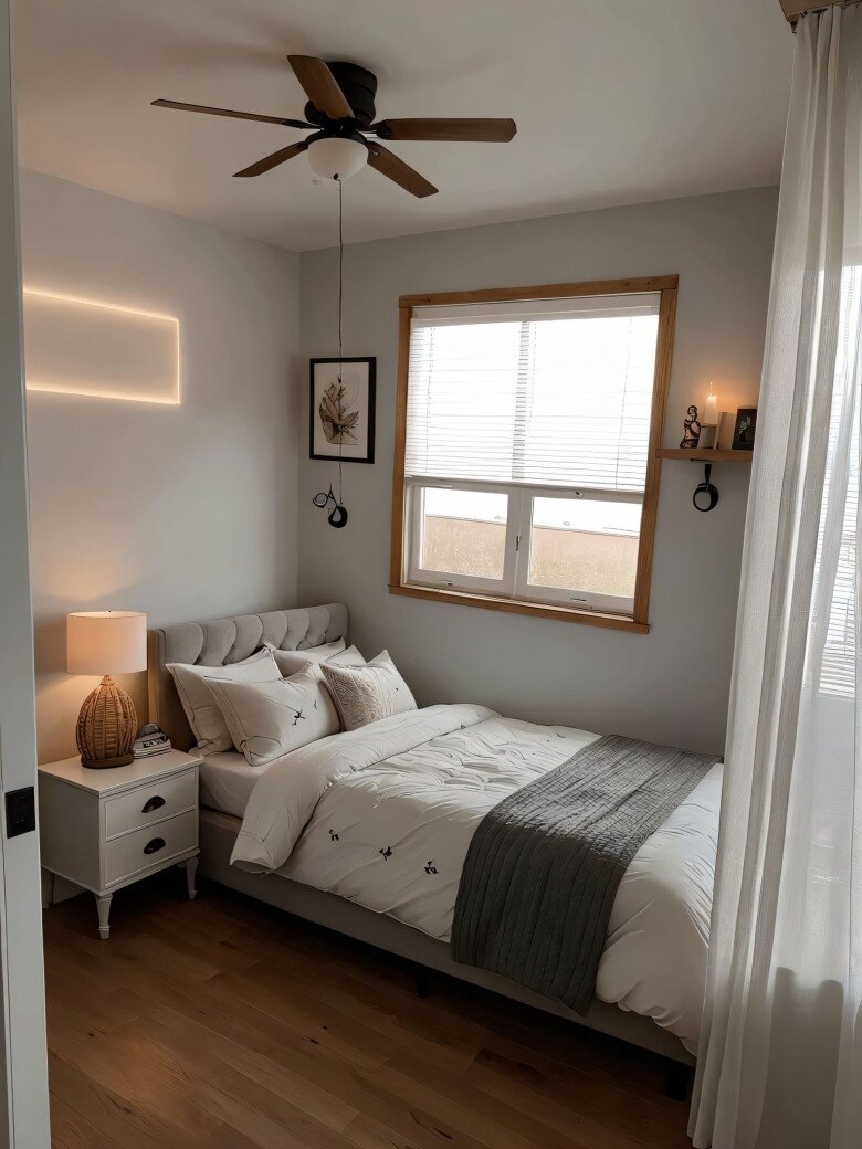 Phong cách tân cổ điển, phòng ngủ tối giản với gam trắng - xám nhẹ nhàng, mang đậm chất Scandinavian. Các căn phòng ngủ đều ngập tràn ánh sáng, tạo nên vẻ yên bình và đầy năng lượng.