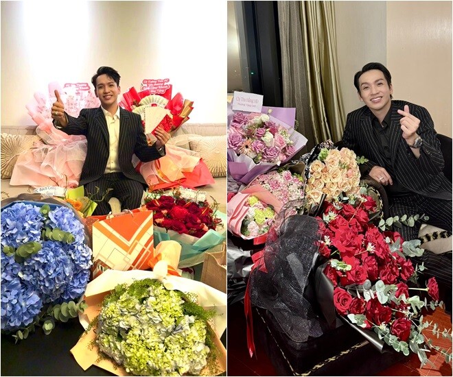 Diễn viên, ca sĩ Bạch Công Khanh thường nhận được rất nhiều hoa từ người hâm mộ. Đôi khi anh tận dụng những bó hoa và đem cắm lại vào trong bình để trang trí không gian sống.