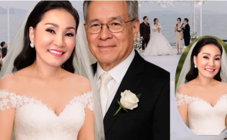 Bức ảnh giả về đám cưới của Hồng Đào nhưng khiến cô bật cười.