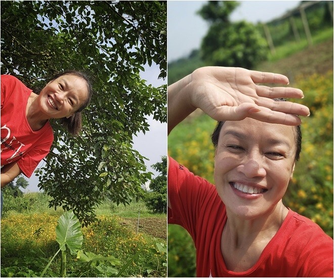 Nhìn những hình ảnh bình dị ấy cùng với sự hăng say khi chăm cây, vẻ tươi tắn lúc ôm bó hoa hay hái quả khiến người xem cảm nhận được một nguồn năng lượng tích cực lan tỏa.