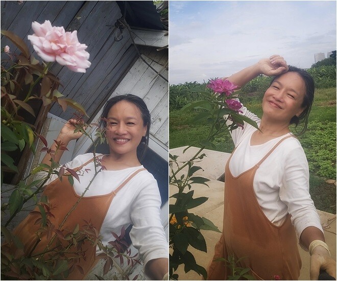 amp;#34;Mẹ Phương Oanhamp;#34; Hương vị tình thân vui thú trong khu vườn tuyệt đẹp ở ngoại ô, có loài cỏ như ở Đà Lạt - 11