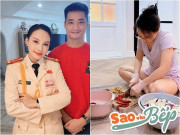 Bếp Eva - Nữ diễn viên nổi tiếng VTV là công an tham gia A80, được gọi là "Khối cà muối" vì chuyên muối cà chiều chồng