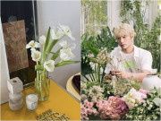 Nhà đẹp - Hội trai đẹp, giàu, nổi tiếng của showbiz cắm hoa khéo chẳng kém chị em: Có cả cháu trai gia tộc đình đám Việt Nam