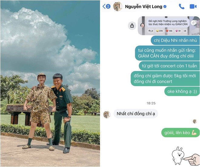 2 sao nữ đề nghị Mũi trưởng Long nghiêm túc giảm cân.