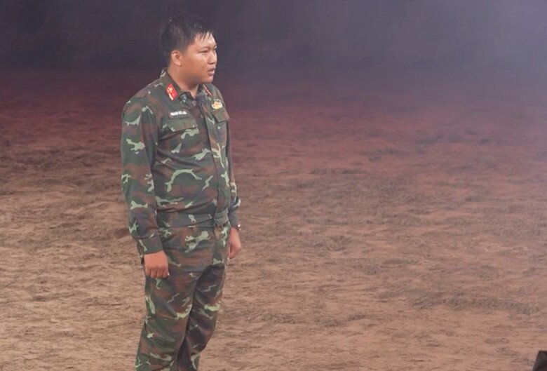 Thiếu tá Nguyễn Việt Long ở Sao Nhập Ngũ 2025.
