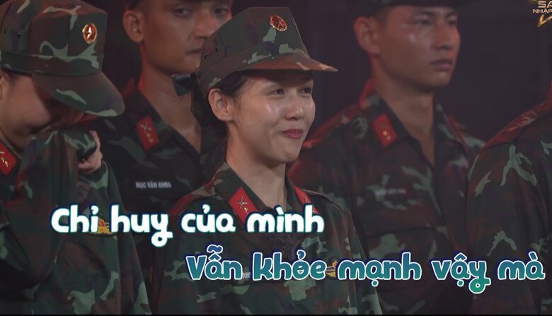 Biểu cảm của Diệu Nhi, Hậu Hoàng trong chương trình.