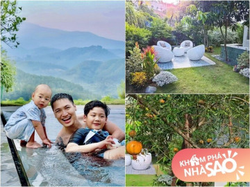Nam diễn viên VTV có khu vườn ở biệt thự trên núi đẹp như tiên cảnh, MC Đan Lê cũng xin tá túc