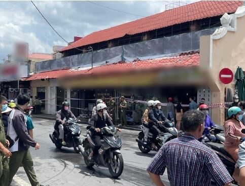 Hiện trường vụ cháy.