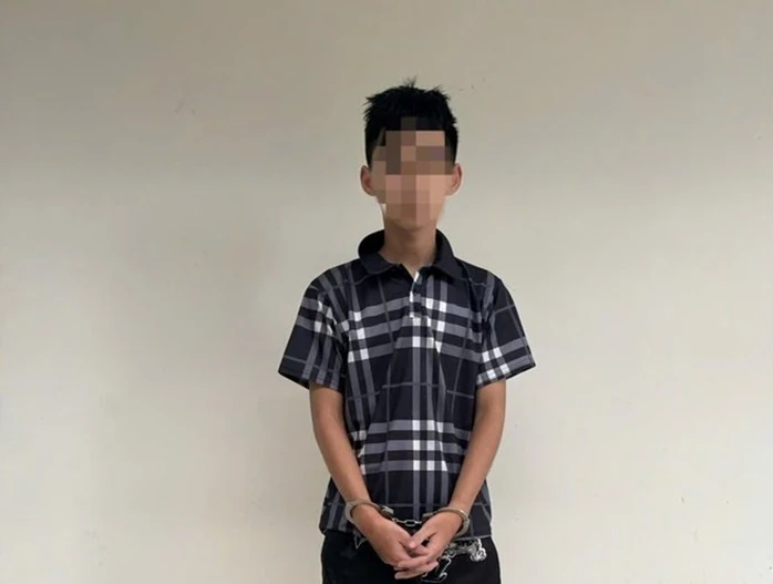 Phạm Tuấn Kiệt tại cơ quan công an