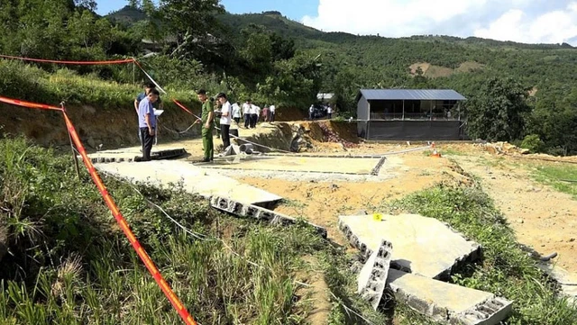 Hiện trường vụ việc. Ảnh: Phan Tuấn.