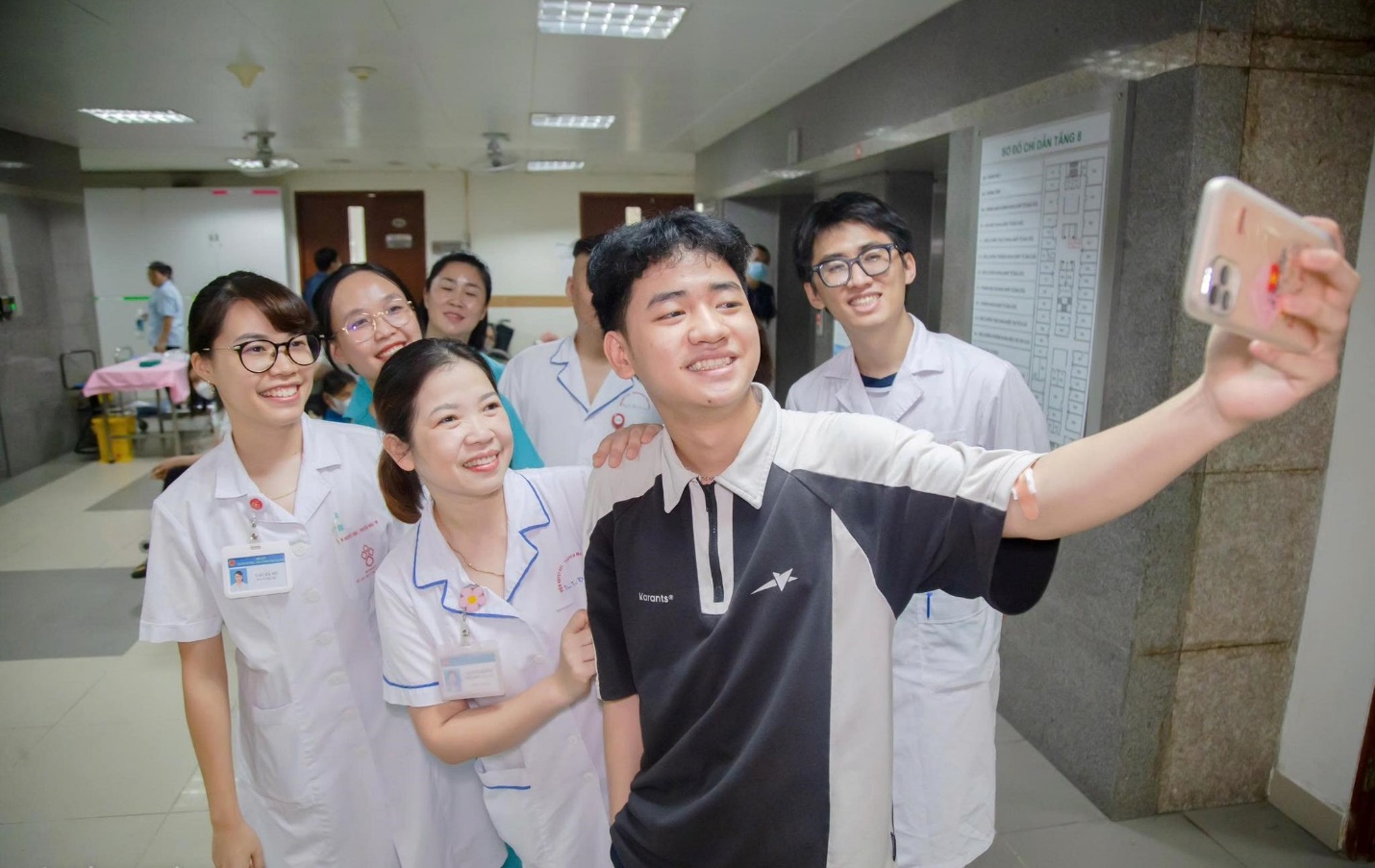 Tinh thần lạc quan đã giúp Bách chiến thắng bệnh tật (Ảnh: Viện Huyết học - Truyền máu Trung ương)