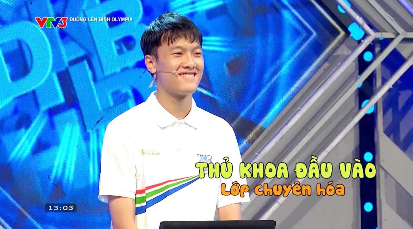 Nam sinh Bách Hiệp đã thể hiện rất tốt tại Đường lên đỉnh Olympia 2025