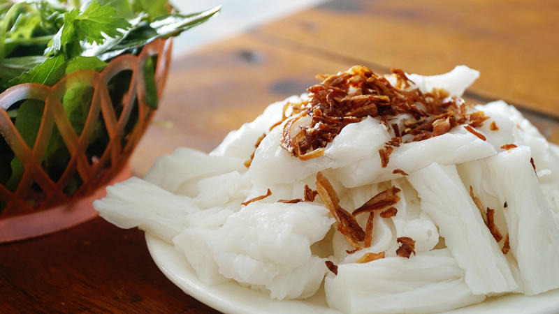 Bánh mướt đơn giản nhưng được chế biến công phu tỉ mỉ