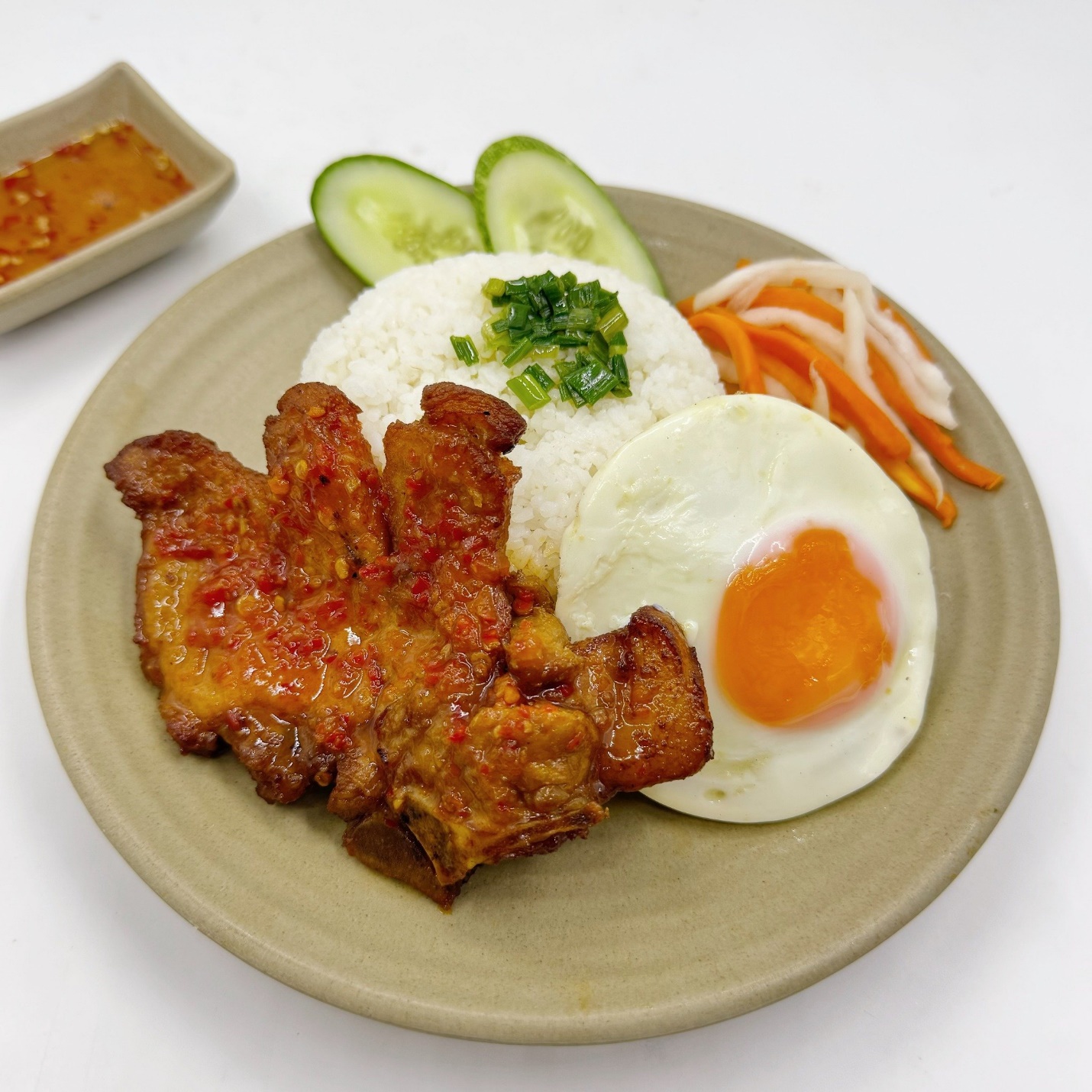 Cơm sườn trứng cực ngon