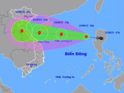 Tin tức - Áp thấp nhiệt đới trên Biển Đông di chuyển nhanh, sẽ thành bão số 5 trong 24 giờ tới