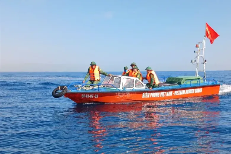 Trạm biên giới Tam Thanh phối hợp với các lực lượng vũ trang để thiếu Fischer. Ảnh: TN