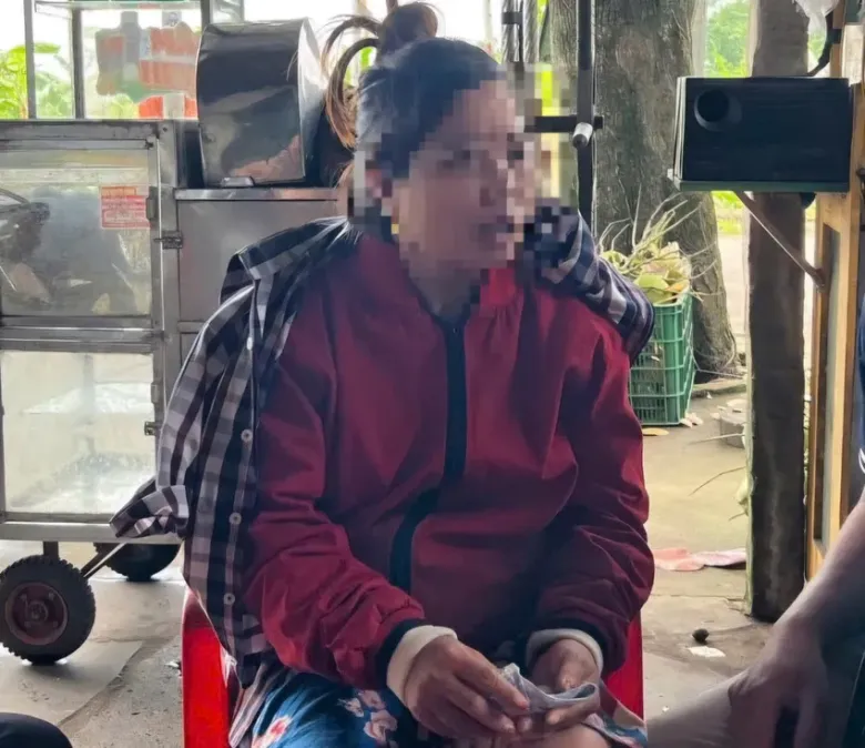 Kiều Thị Yến bị công an bắt giữ.