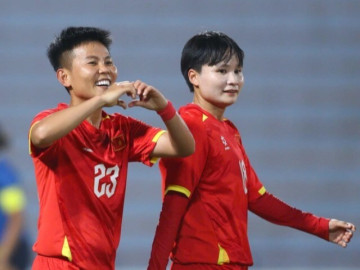 Nữ Việt Nam toàn thắng với 17 bàn để vào VCK châu Á
