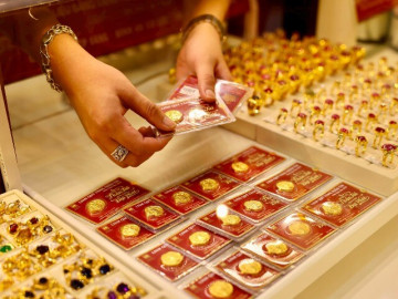 Giá vàng miếng SJC, vàng nhẫn tăng trở lại