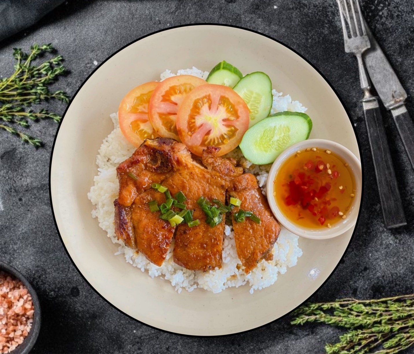 Miếng sườn nướng cực đã