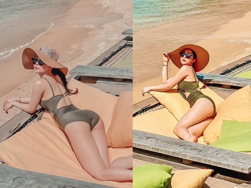 Trải qua một lần đổ vỡ hôn nhân, Quỳnh Nga được khen ngày một thăng hoa về nhan sắc. Cùng với việc chăm chỉ tập luyện yoga, nữ diễn viên giữ được vóc dáng "chuẩn từng centimet".