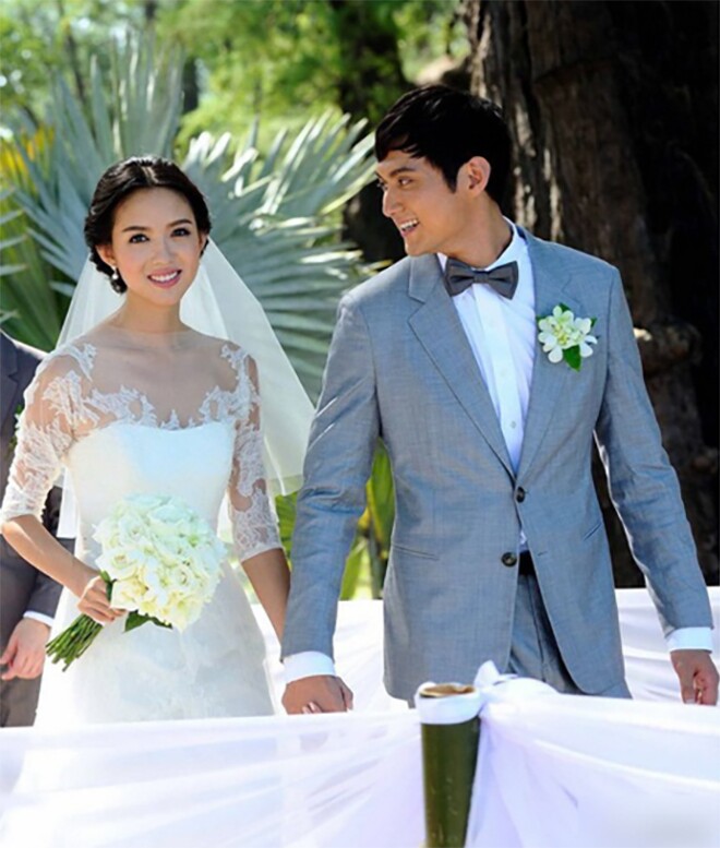 Đám cưới của nàng hậu được tổ chức giản dị tại Thái Lan.