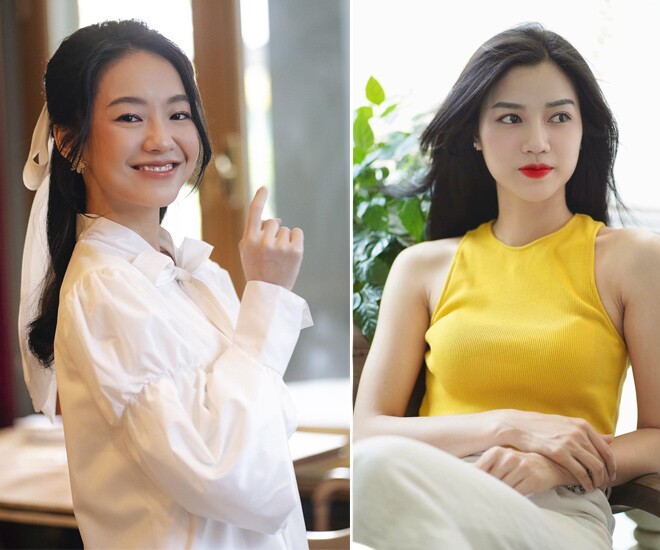 2 diễn viên Hoàng Hà, Anh Đào cùng sinh năm 1996.