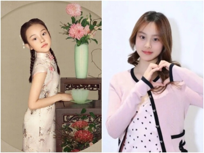 Điềm Hinh từng là cô bé được yêu thích khi tham gia Bố Là Siêu Nhân bản Trung cùng với Giả Nãi Lượng.