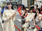 Giải trí - Người đẹp được khen xinh nhất nhì "khối vỉa hè" xem diễu binh: Lấy chồng cao 1m84, được bố mẹ chồng yêu chiều