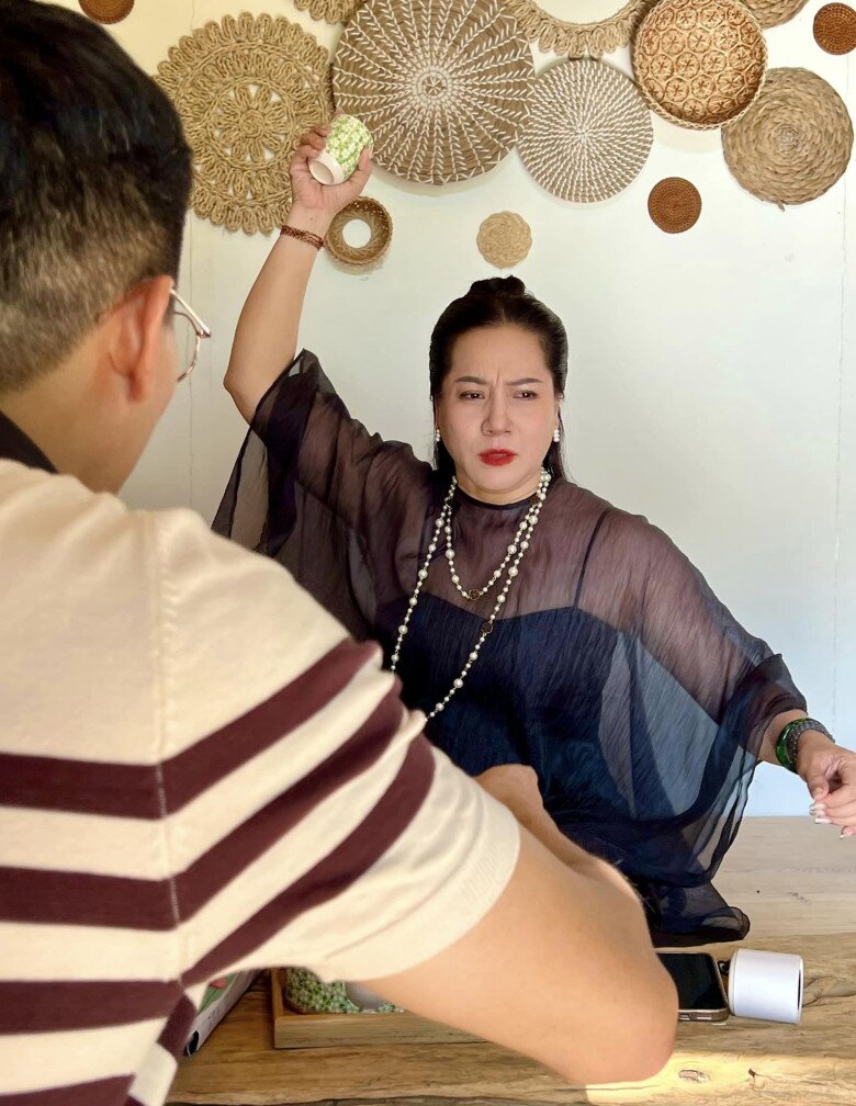 Nữ diễn viên thường đóng những vai ghê gớm trên màn ảnh nhỏ.