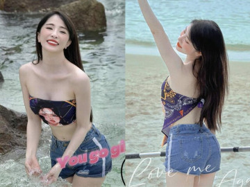 Người đẹp Vbiz lấy khăn thay áo khoe vòng 1 căng tràn, bạn trai tin đồn là NSƯT nay bị Quỳnh Kool khui bí mật