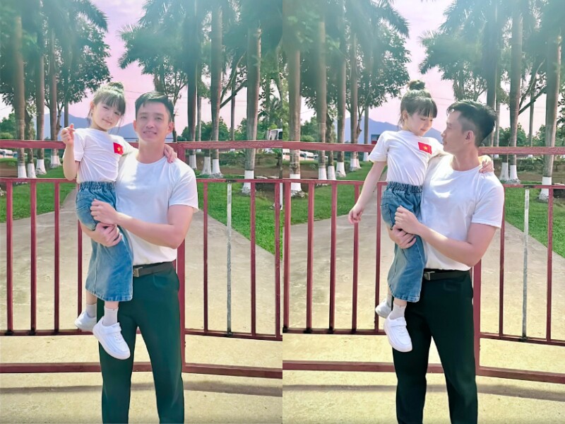 Những ngày qua, mạng xã hội xôn xao với khoảnh khắc 1 bé gái xinh xắn được đồng chí Thượng úy Lê Hoàng Hiệp bế. Đoạn clip này đã lập tức "hot hòn họt", thu hút gần 1 triệu lượt xem trên nền tảng TikTok, với hàng nghìn bình luận.