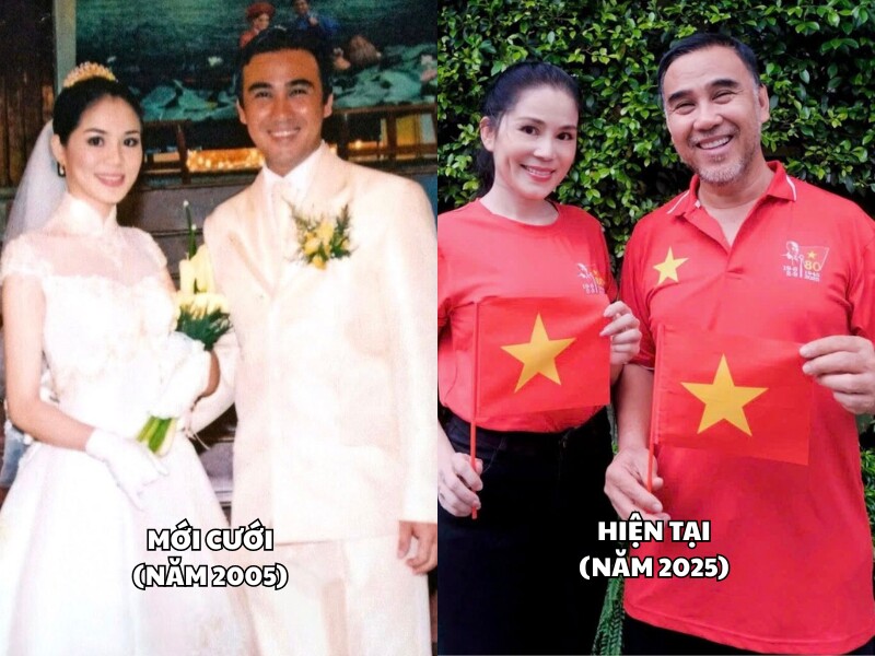 Quyền Linh kết hôn với doanh nhân Dạ Thảo vào năm 2005. Trong bức ảnh cưới, nam diễn viễn được khen điển trai đúng chuẩn tài tử màn ảnh. Hiện tại, nam MC đã có dấu hiệu tuổi tác, song vẫn rất phong độ. Anh được yêu mến bởi sự chân chất, giản dị.