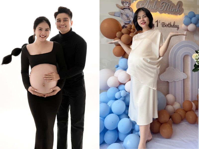 Vân Trang cho biết trong những lần mang thai, cô đều "tăng đẫm" hơn 20kg. Song vẫn luôn giữ được sắc vóc rạng rỡ, tươi tắn.