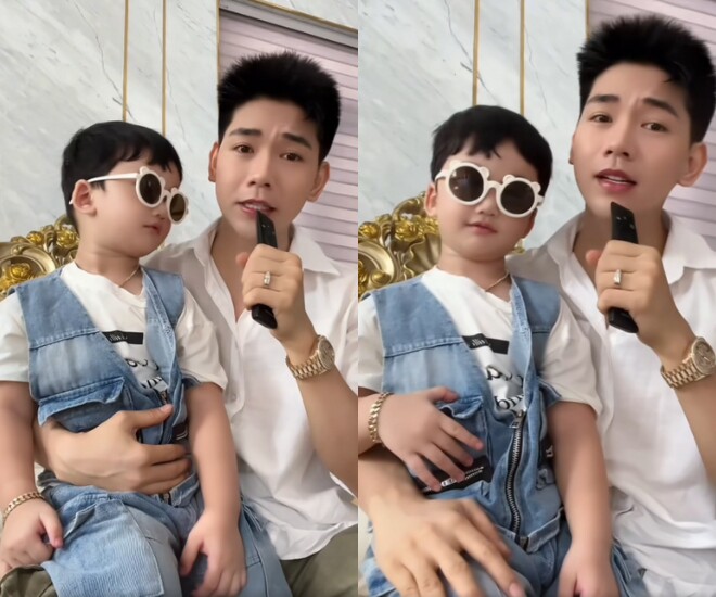 Thanh Đoàn hạnh phúc khoe con trai “đẹp hơn ba”.