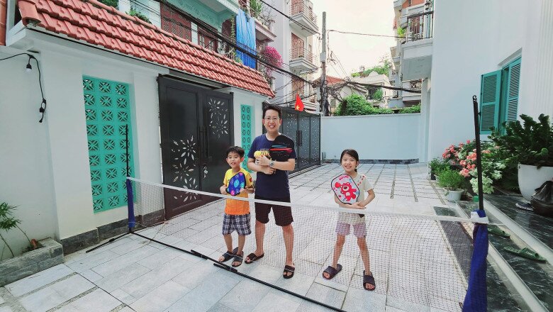 Btv vtv có bố là giáo sư toán học khoe gia đình đủ nếp tẻ 2 con gương mặt xán lạn hưởng gen bố mẹ - 13