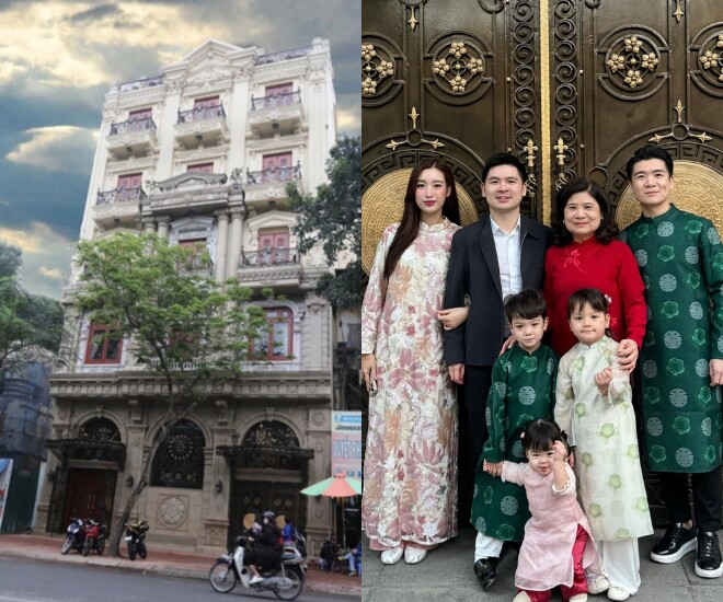 Biệt thự mặt tiền nằm ngay khu “đất vàng” của gia đình Đỗ Mỹ Linh.