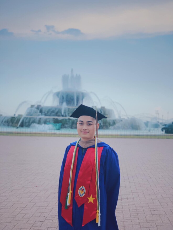 Duy Anh nhận học bổng toàn phần, theo đuổi bằng Thạc sĩ ở Mỹ.