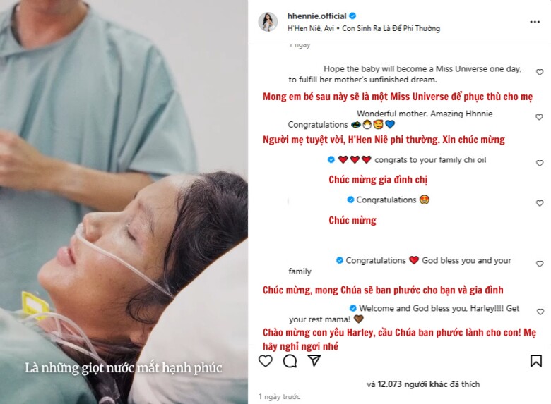 Khán giả quốc tế gửi lời chúc mừng cho Hoa hậu H’Hen Niê.