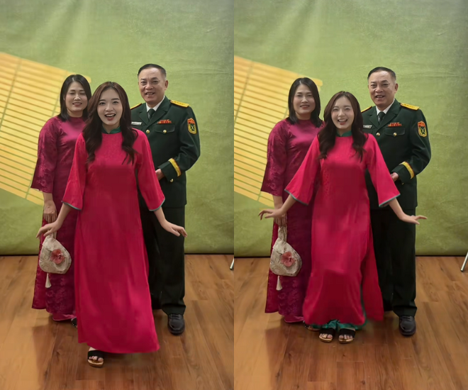 Bố ruột của MC Phương Thảo là Đại tá, mẹ cô làm giáo viên.