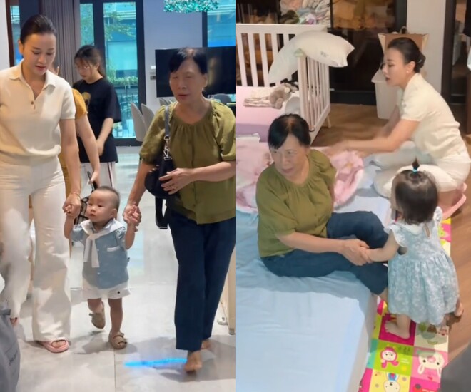Mẹ chồng phương oanh sang biệt thự phụ con dâu đưa cháu nội đi học phu nhân hào môn khóc nức nở trước cửa lớp - 1