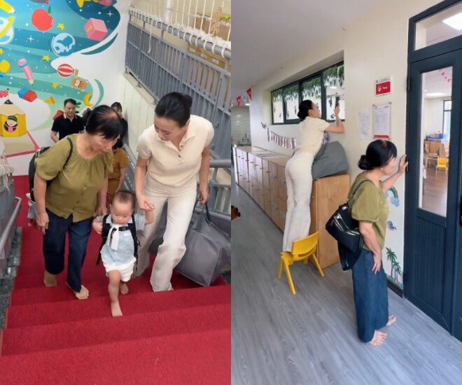 Mẹ chồng phương oanh sang biệt thự phụ con dâu đưa cháu nội đi học phu nhân hào môn khóc nức nở trước cửa lớp - 4
