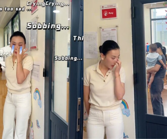Mẹ chồng phương oanh sang biệt thự phụ con dâu đưa cháu nội đi học phu nhân hào môn khóc nức nở trước cửa lớp - 5