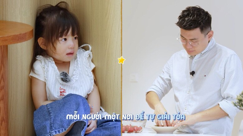 Bé Pam liên tục thay đổi cảm xúc, tâm trạng.