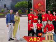 Cặp vợ chồng NSND - NSƯT duy nhất tham gia diễu hành A80: Từng là bạn học cấp 3, gia đình tứ đại đồng đường