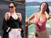 Nữ ca sĩ quê Thanh Hóa mặc áo 2 dây mua theo lố xuống phố khoe dáng dày cơm, ngoài 40 đẹp chấn động nhưng chưa chồng