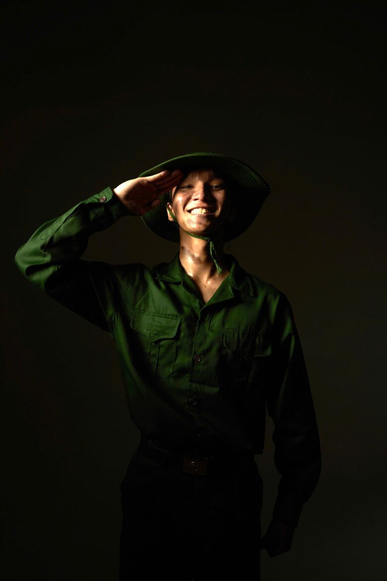 Cao Minh Thiên Tùng được truyền cảm hứng từ các cựu chiến binh, quyết tâm nhập ngũ ở tuổi 21.