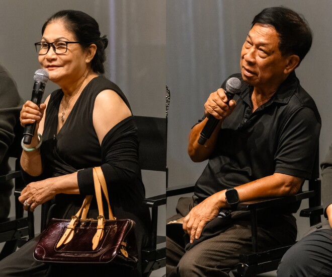 2 “nhân chứng sống” xuất hiện tại buổi công chiếu phim.