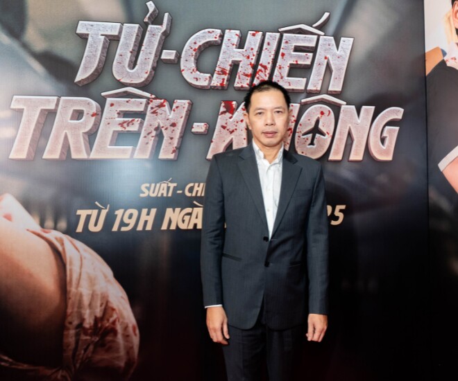Thái Hòa đảm nhận vai “ông trùm” không tặc trên phim Tử Chiến Trên Không.