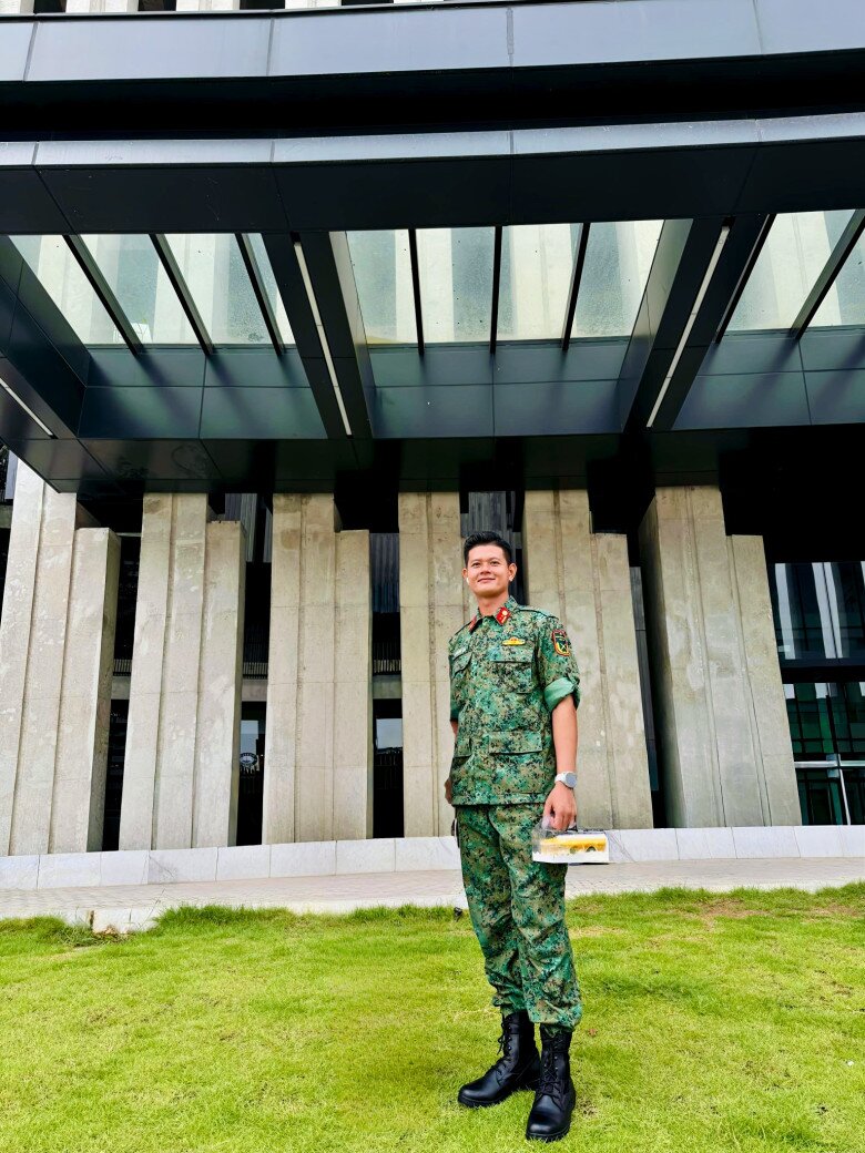 Thượng úy Nguyễn Trung An nhận được nhiều sự quan tâm từ khán giả khi thực hiện nhiệm vụ A50, A80.